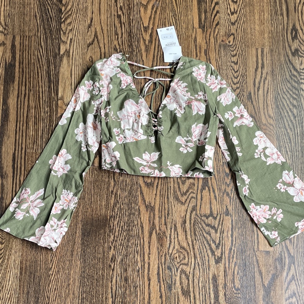 Zara Floral Crop Top